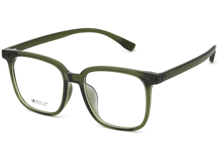 Lunettes rectangulaires vertes TR90 #BS0620-0186