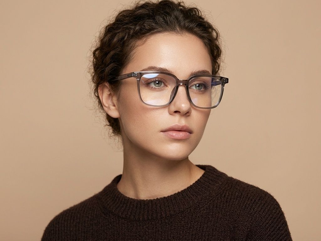 Rectangular Gray TR90 Glasses #BS0620-0187