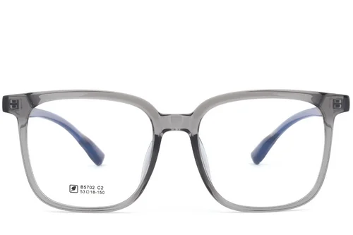 Lunettes rectangulaires grises TR90 #BS0620-0187