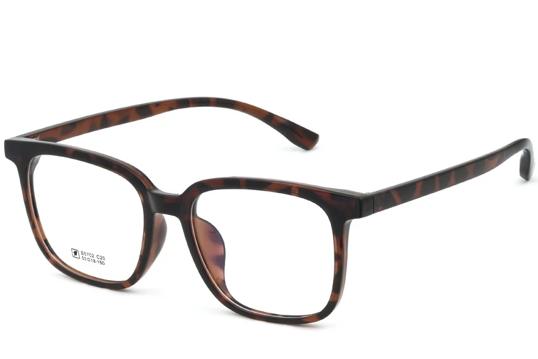Rectangular Tortoiseshell TR90 Glasses #BS0620-0188