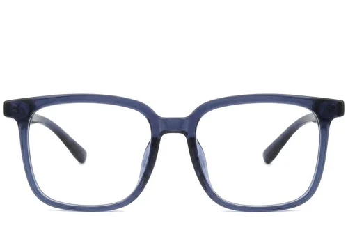 Lunettes rectangulaires bleues TR90 #BS0620-0189