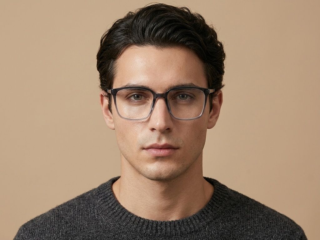 Gafas rectangulares azules TR90 #BS0620-0190