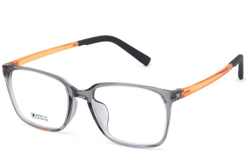 Lunettes rectangulaires grises TR90 #BS0620-0193