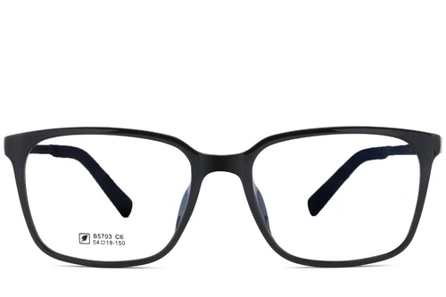 Gafas rectangulares negras TR90 #BS0620-0194