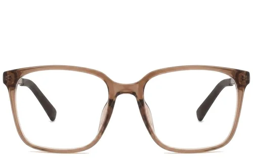 Lunettes rectangulaires marron TR90 #BS0620-0195