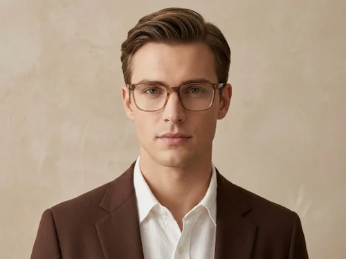 Lunettes rectangulaires marron TR90 #BS0620-0195