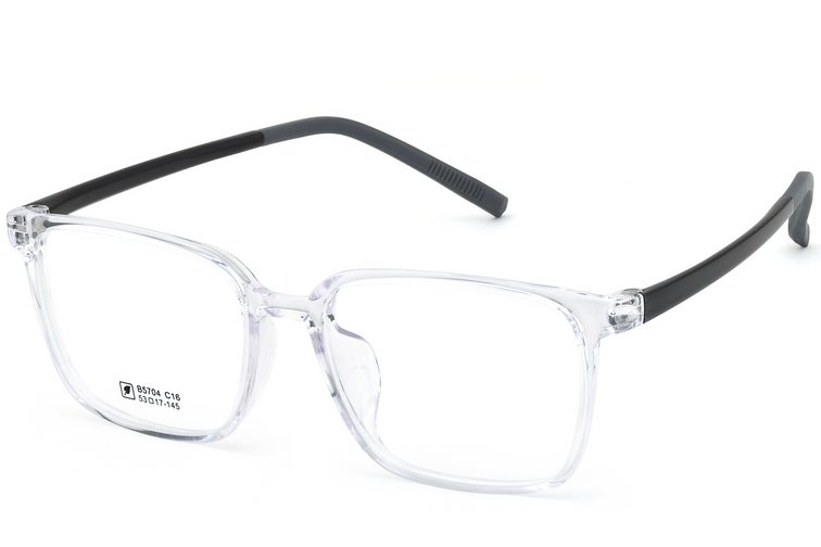 Rectangular Transparent TR90 Glasses #BS0620-0196