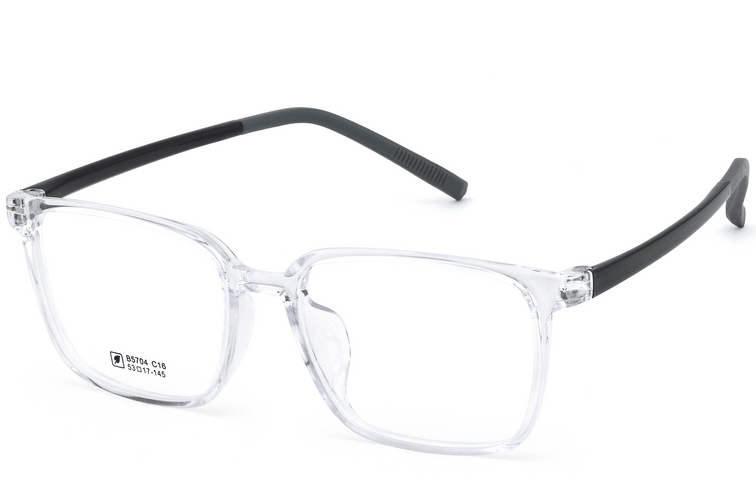Rectangular Transparent TR90 Glasses #BS0620-0196