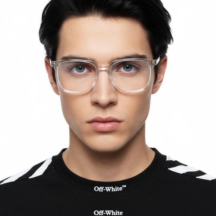 Rectangular Transparent TR90 Glasses #BS0620-0196