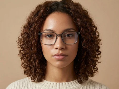 Lunettes rectangulaires vertes TR90 #BS0620-0197
