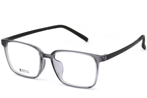 Lunettes rectangulaires grises TR90 #BS0620-0198