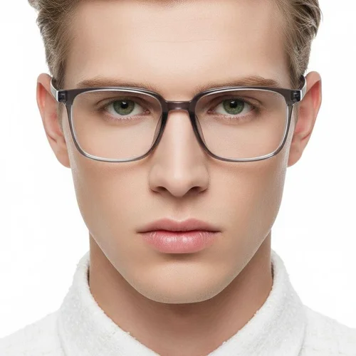 Lunettes rectangulaires grises TR90 #BS0620-0198