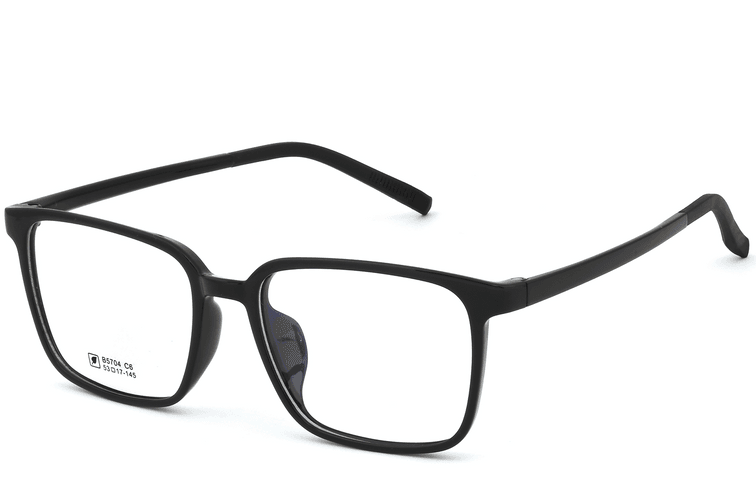 Rectangular Black TR90 Glasses #BS0620-0199