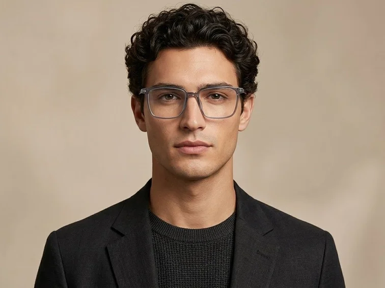 Rectangular Blue TR90 Glasses #BS0620-0201