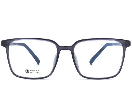 Lunettes rectangulaires bleues TR90 #BS0620-0201