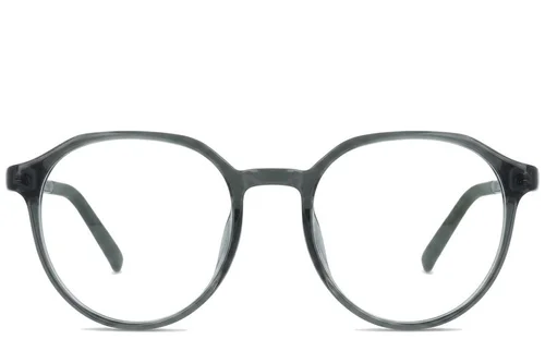 Lunettes ovales grises TR90 #BS0620-0202