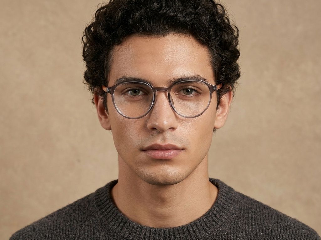 Oval Gray TR90 Glasses #BS0620-0203