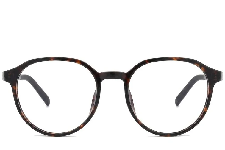Oval Tortoiseshell TR90 Glasses #BS0620-0204