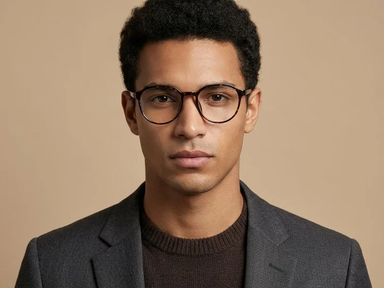 Oval Tortoiseshell TR90 Glasses #BS0620-0204