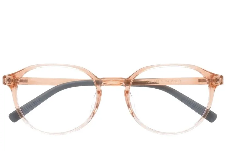 Ovale orangefarbene TR90-Brille #BS0620-0205
