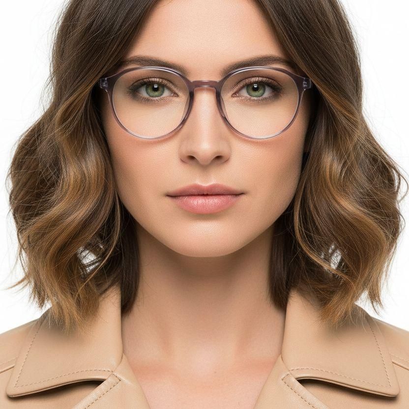 Oval Pink TR90 Glasses #BS0620-0207