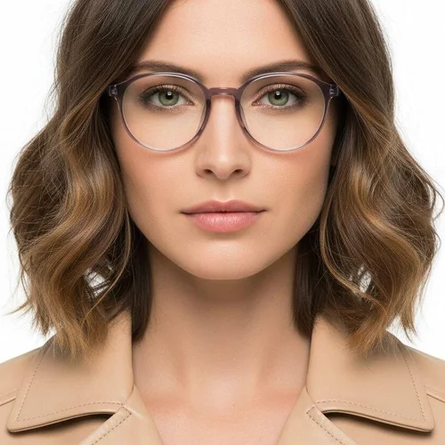 Lunettes ovales roses TR90 #BS0620-0207