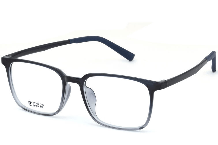 Gafas rectangulares azules TR90 #BS0620-0209