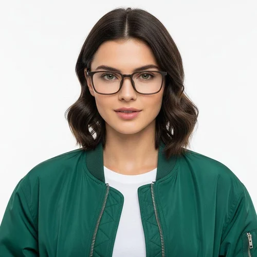 Lunettes rectangulaires vertes TR90 #BS0620-0210