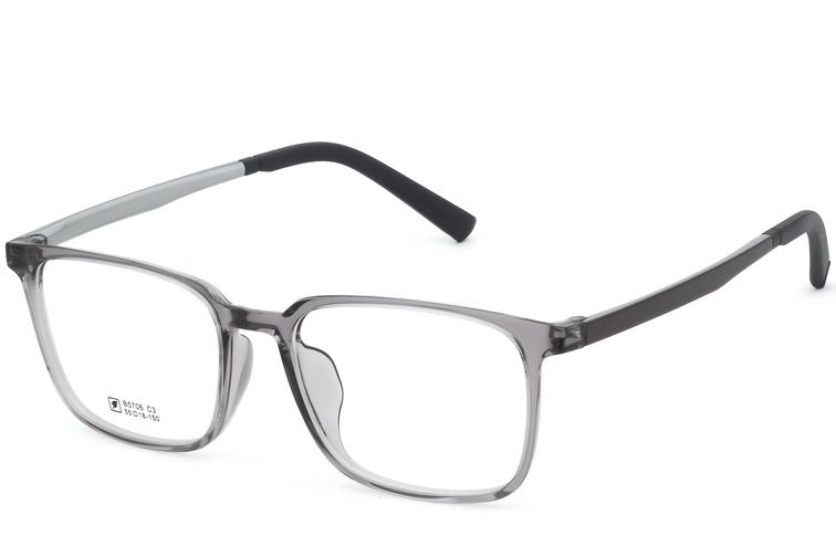 Rectangular Gray TR90 Glasses #BS0620-0212