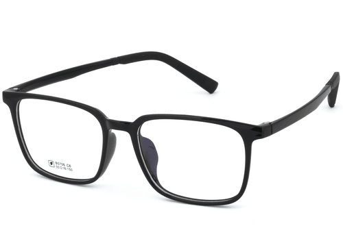 Lunettes rectangulaires noires TR90 #BS0620-0213