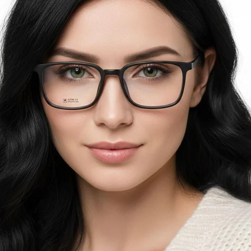 Lunettes rectangulaires noires TR90 #BS0620-0213