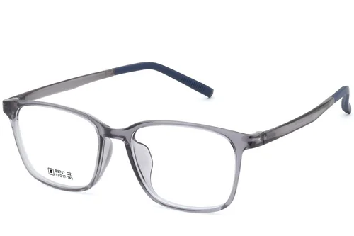 Lunettes rectangulaires grises TR90 #BS0620-0216