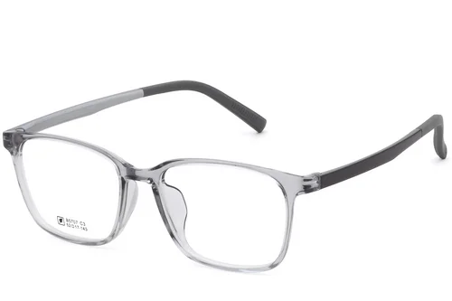 Lunettes rectangulaires grises TR90 #BS0620-0218