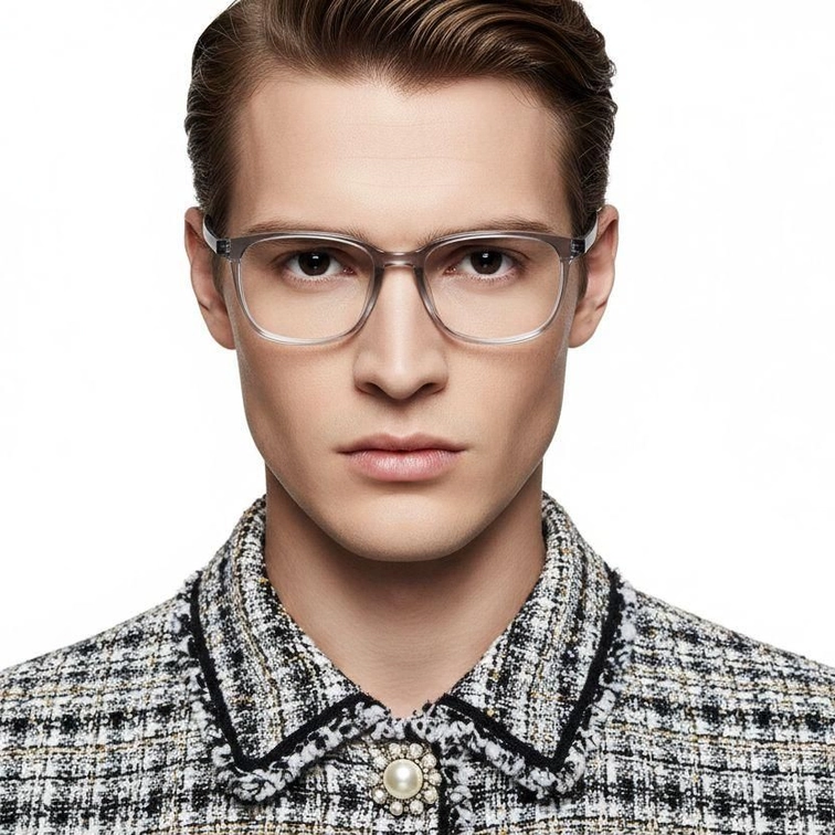 Rectangular Gray TR90 Glasses #BS0620-0218