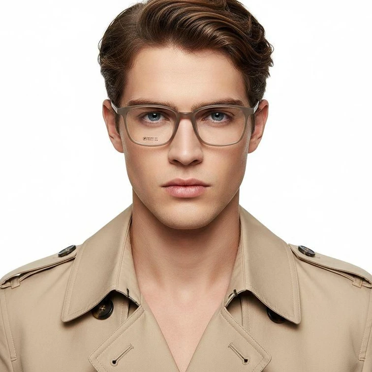 Rectangular Brown TR90 Glasses #BS0620-0220
