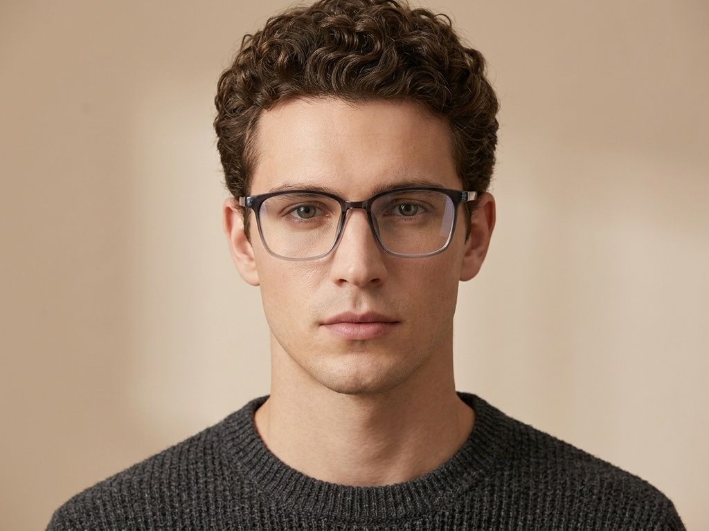 Gafas rectangulares azules TR90 #BS0620-0221