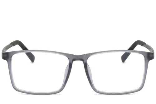 Lunettes rectangulaires grises TR90 #BS0620-0224