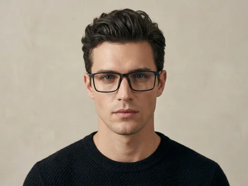 Lunettes rectangulaires noires TR90 #BS0620-0226