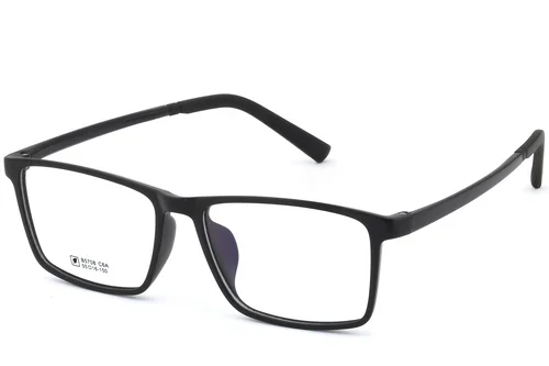 Lunettes rectangulaires noires TR90 #BS0620-0226