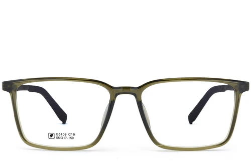Rectangular Green TR90 Glasses #BS0620-0228