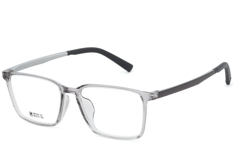 Gafas rectangulares grises TR90 #BS0620-0229