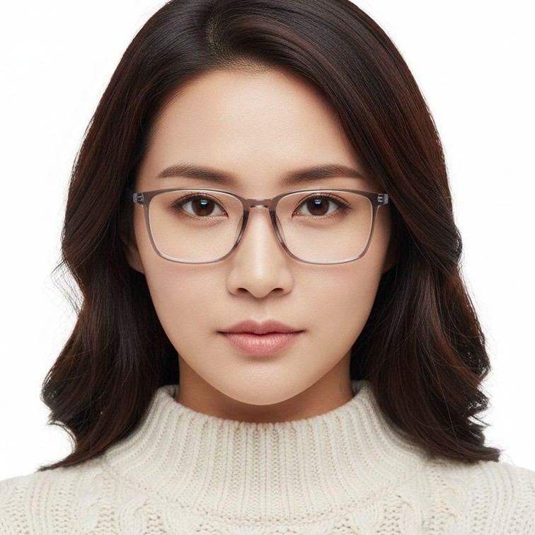 Rectangular Gray TR90 Glasses #BS0620-0229