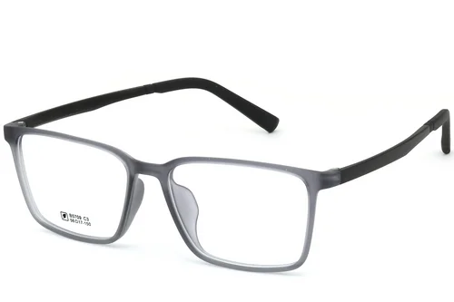Lunettes rectangulaires grises TR90 #BS0620-0230