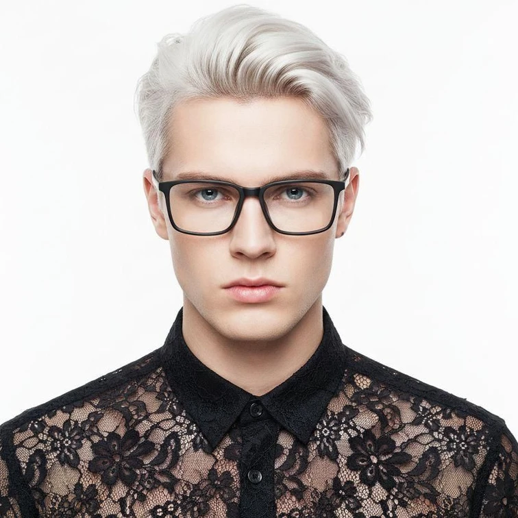 Gafas rectangulares negras TR90 #BS0620-0231