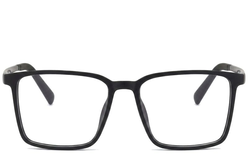 Rechthoekige zwarte TR90-bril #BS0620-0232