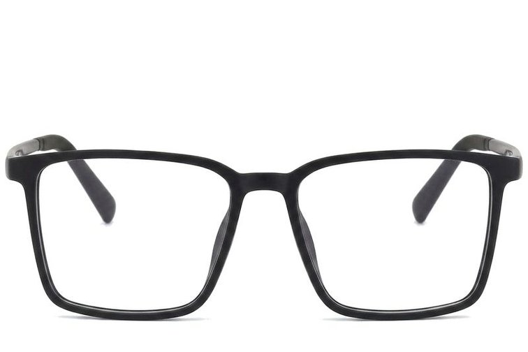 Rechthoekige zwarte TR90-bril #BS0620-0232