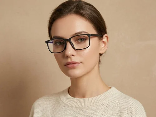 Lunettes rectangulaires noires TR90 #BS0620-0232