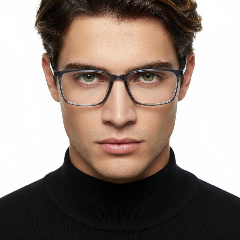 Rectangular Blue TR90 Glasses #BS0620-0233