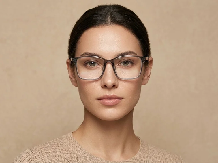 Rectangular Green TR90 Glasses #BS0620-0235