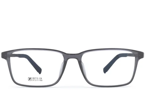 Lunettes rectangulaires grises TR90 #BS0620-0236
